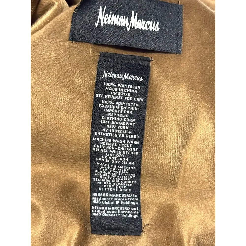 Neiman Marcus Leopard Animal Print Faux Fur Mink Throw Blanket Cheetah 50
